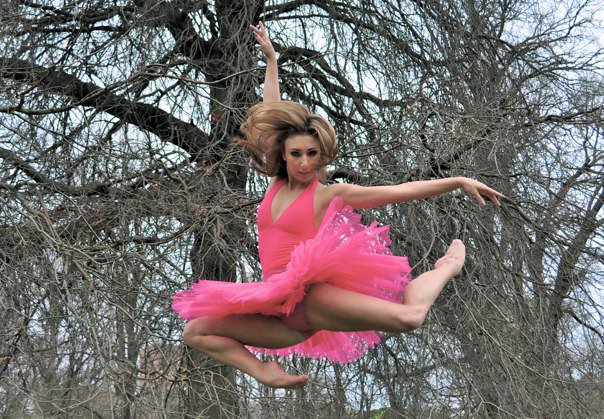 Teags Pink Tutu Jump